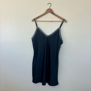 Mini Blue Satin Dress